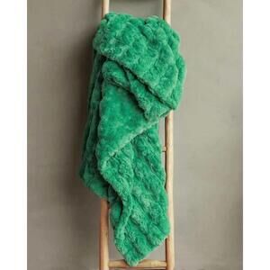 Minky Couture Travel Size 36x60 Ultra Sorbet Kelly Green Plush Cozy Blanket